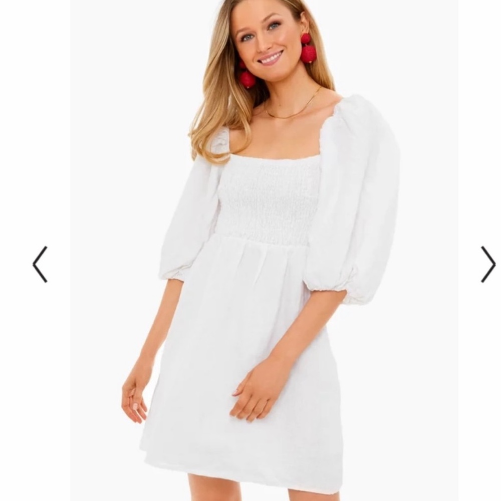 Tuckernuck White Puff Sleeve Dress
